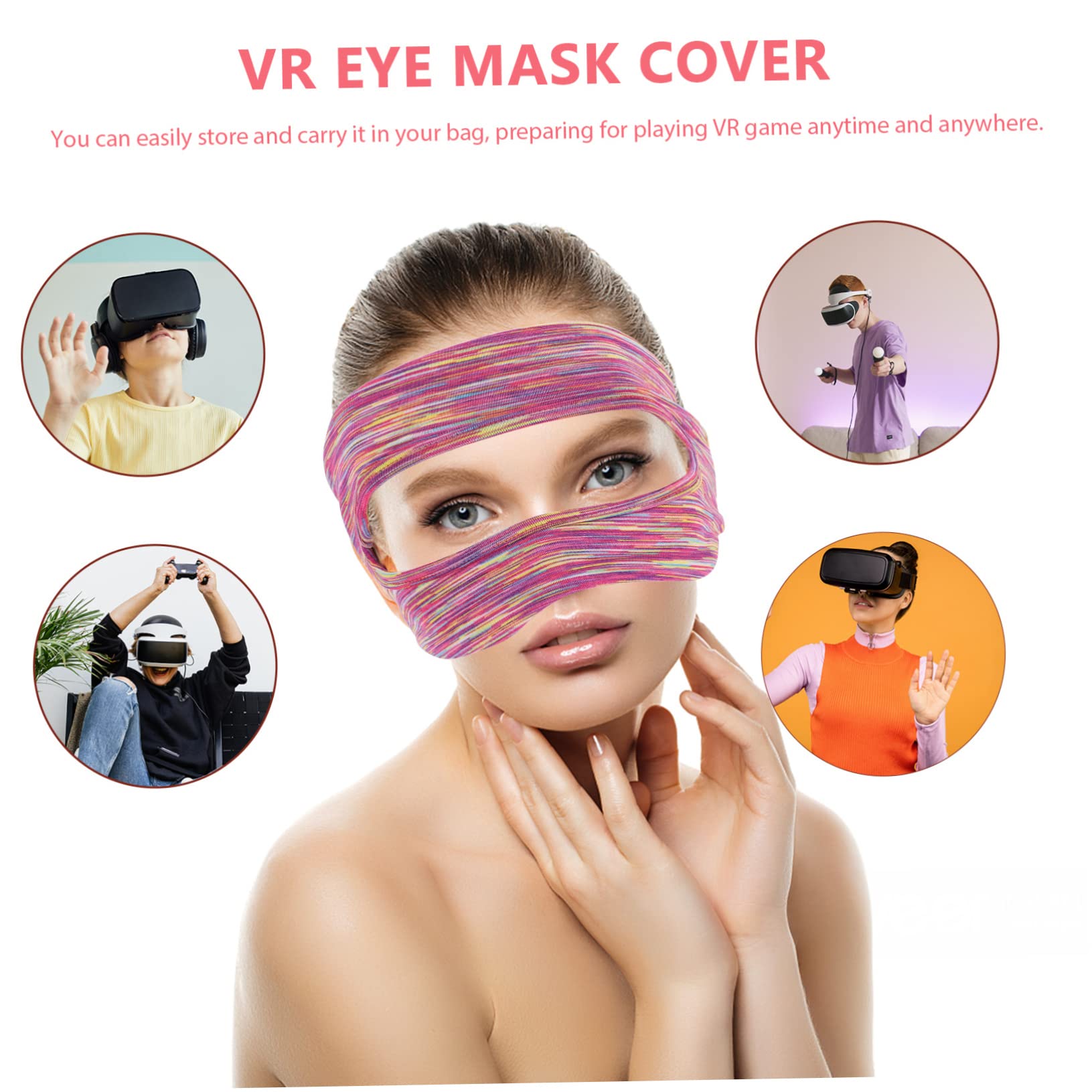 Housoutil 4 Pezzi Di Coprimaschera Elastici Per Visore Vr Per Accessori Vr Custodia Protettiva Per Maschere Vr