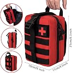 Poche médicale tactique vide, 1000D Nylon Molle Ifak Pouch Rip Away, Utilitaire de Pouch pour le camping Voyage en plein air