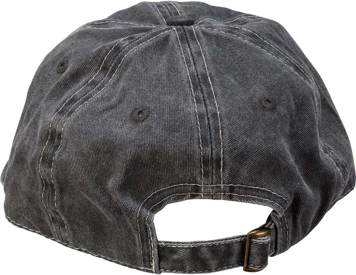 Primitives by Kathy Mom's Favorite Baseball Hat, Stonewashed Black with Adjustable Metal Buckle