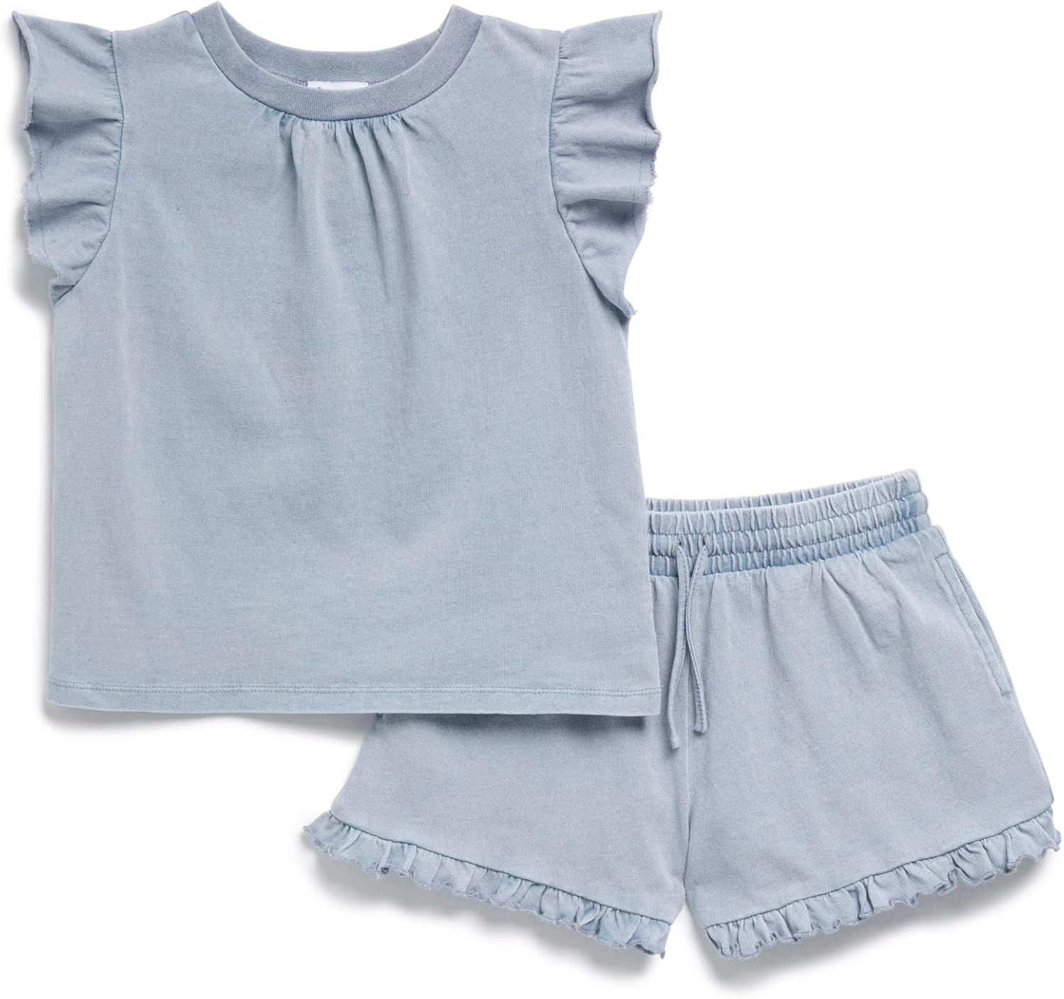 Splendid girls Indigo Short-sleeve Top and Short Set