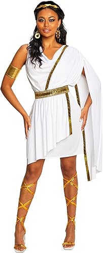 Miniatura 5 de Morph Disfraz de diosa griega para mujer, disfraz de Toga griega, disfraz de toga griega, disfraces de Halloween de diosa para mujer
