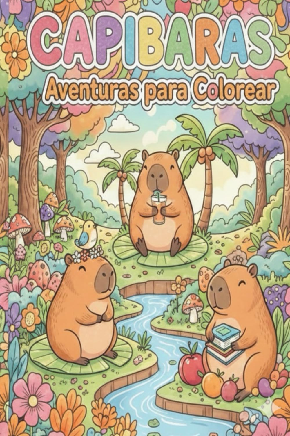 CAPIBARAS AVENTURAS PARA COLOREAR