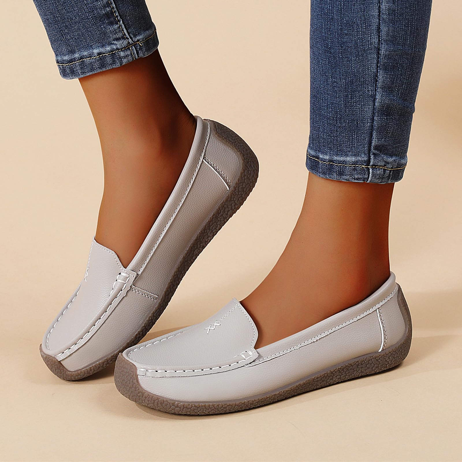 Loafers for Women Business Casual Dress Shoes Comfortable Lightweight Penny Loafers Slip On Work Office Flats Comfort Walking Shoes