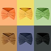 Vista 5 de Tobeffect Diademas Turbante Extra Anchas para Mujeres, Diademas Grandes de 7'', Diadema Bohemia Colorida con Nudo Retorcido, Accesorios