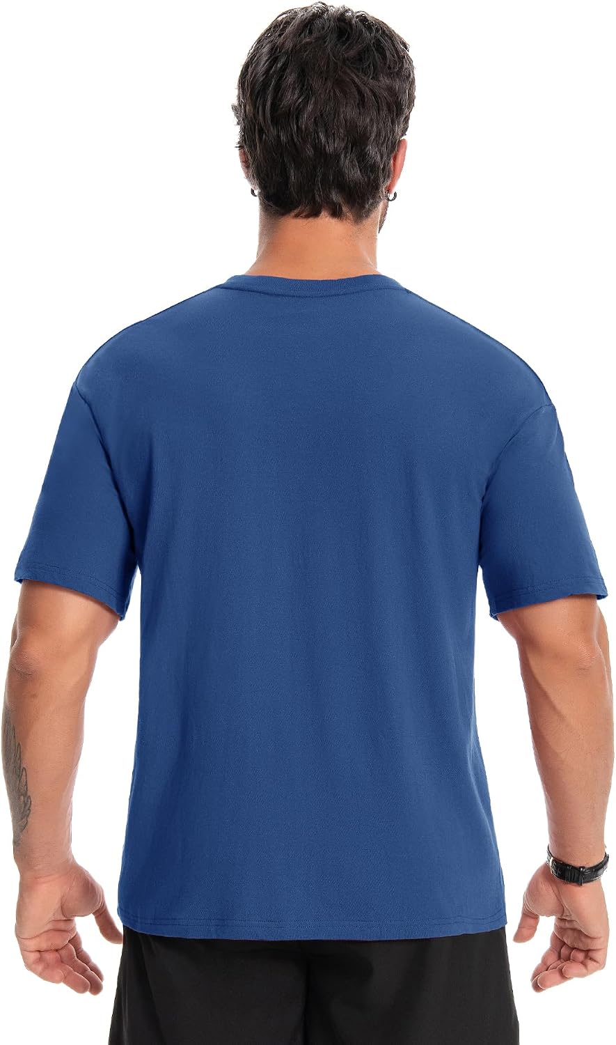 Little Beauty 5 Pack Men's T-Shirts Crew Neck Short Sleeve Cotton Tee Casual Summer Tops