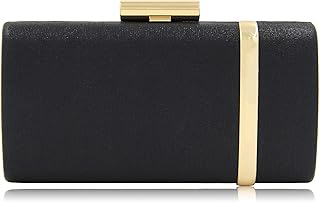 Milisente Clutch Purse for Women Bridal Party Evening Bags Formal Clutch For Wedding(Black)