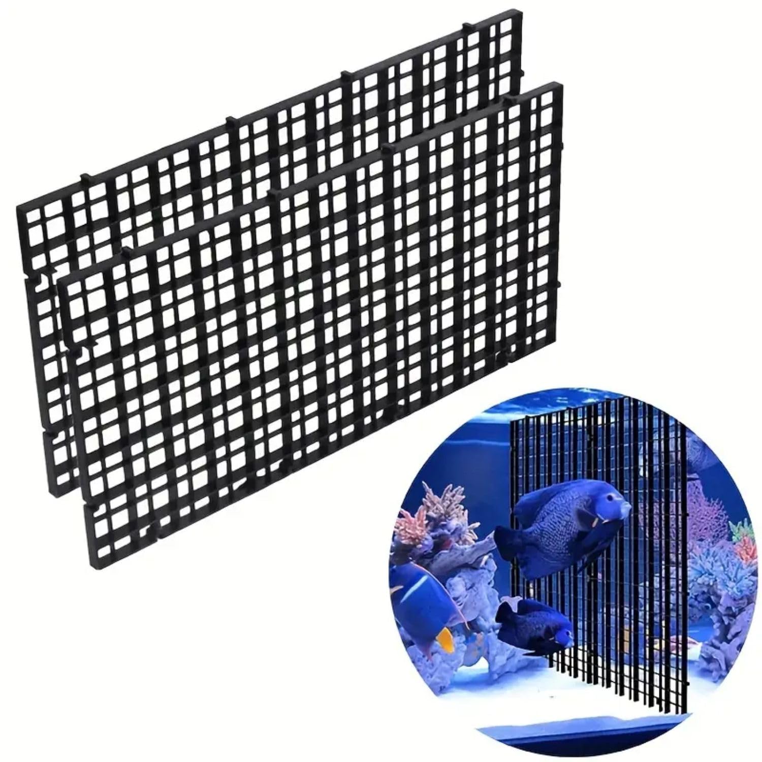 VAYINATO® Black (2 Pcs Egg Crate & 2 Pcs Divider Clip) Divider Grid Divider Tray Egg Crate Aquarium Fish Tank Filter Bottom Isolation Board (Size : 30 * 15cm | by Petzlifeworld (B0CRP9HR26) Amazon Price History, Amazon Price Tracker