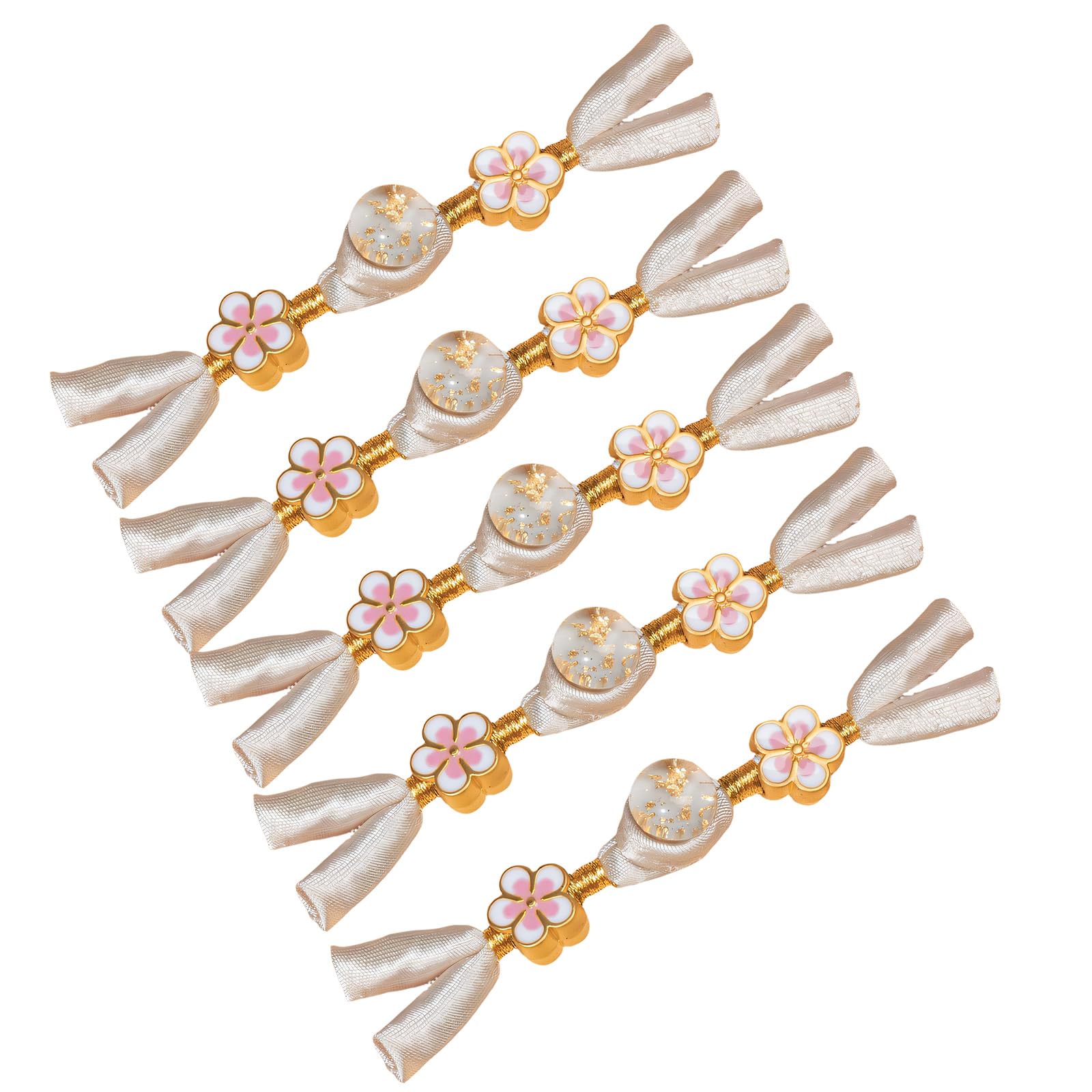 Zxfdsfdbnm Milk Tea 5Pcs Cheongsam Knot Button Decorative Chinese Knot Sewing Closure Fasteners For Dress Cloaks Coat Decoration Chinese Cheongsam