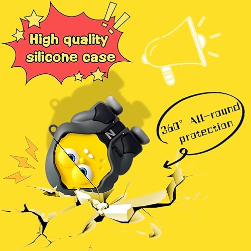 Miniatura 6 de Bonita funda para AirPods 21, divertida funda de silicona 3D de dibujos animados Kawaii para AirPods de 1 y 2 generación con kit de limpieza,