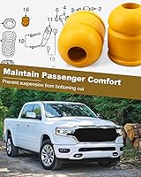 Vista 4 de Parachoques Traseros Compatibles con Dodge RAM 1500 2009-2020, Par de Brazos de Suspensión de Control de Rebote, Reemplaza 52855788AB