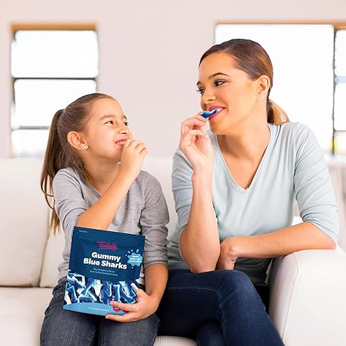 Miniatura 5 de Blue Sharks - Caramelos de gomitas  Paquete a granel de 2 libras  Sabor a malvavisco de frambuesa azul
