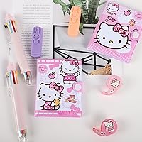 Vista 6 de Cute Back to School Supplies for Teen Girls, Pink Cat Stationery Set, Kawaii Stationary Set Back to School Gifts for Students First Day of School