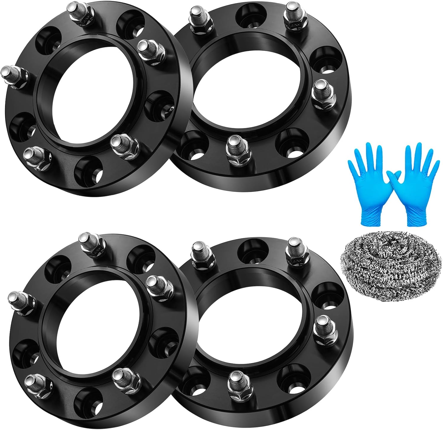 6x135mm/6x139.7mm Wheel Spacers &108mm Hub Bore 12mm Compatible with Chevy Silverado/Express 1500, Compatible with Ford Bronco Expedition F-150 Ranger,for Navigator Savana/Sierra 1500,4PCS