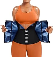 TrainingGirl Women's Waist Trainer Sweat Belt - Sauna Corset Tummy Trimmer for Lower Belly Fat Burn & Hourglass Shape
