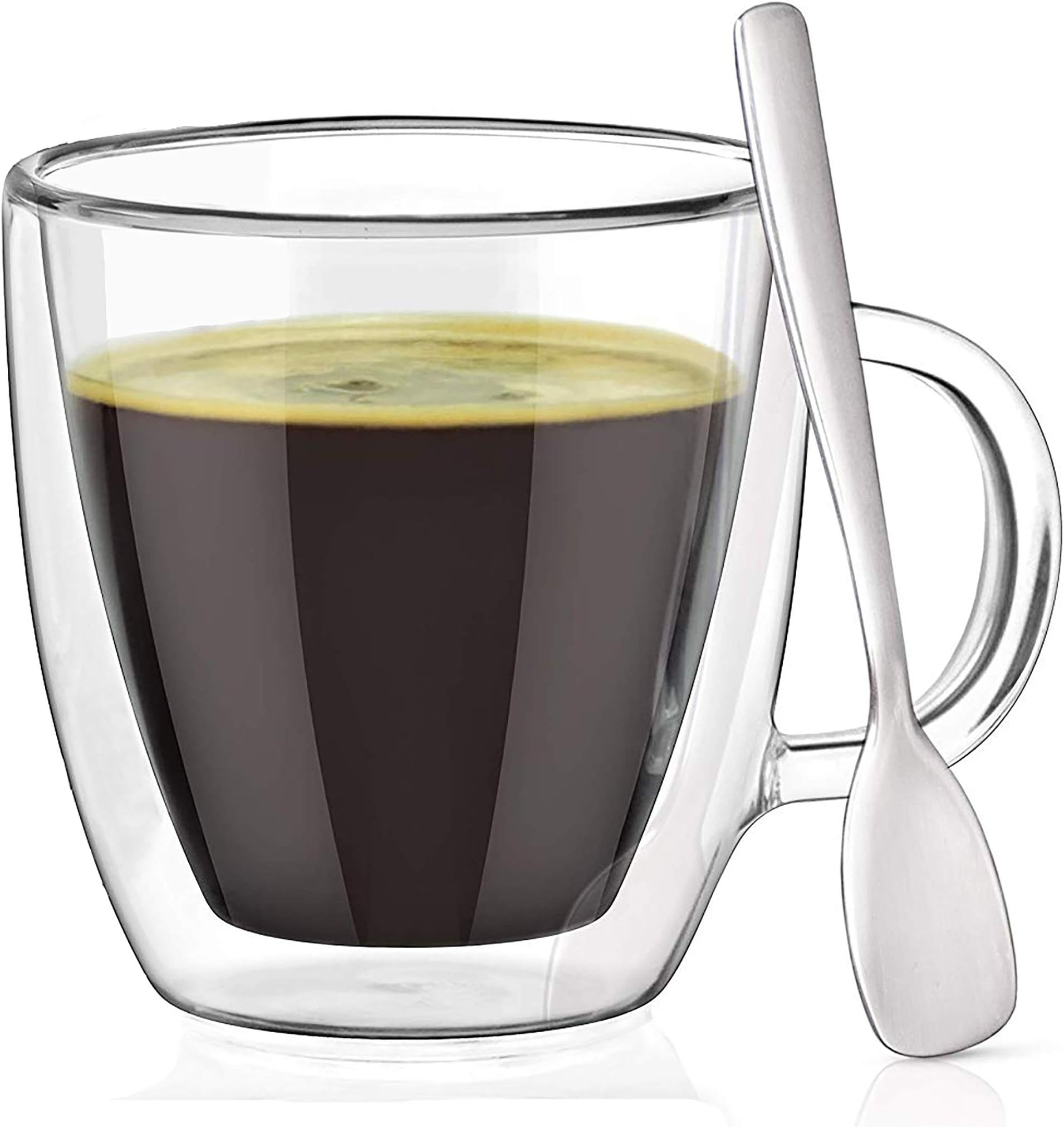 Dewstone Espresso Cups with Espresso Paddles (SET OF 2