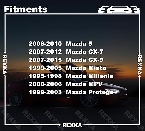 Miniatura 3 de Rexka 30 clips de retención para panel de moldura de puerta elevadora para Mazda B467-68-AC3-02 Mazda 5, CX-7, CX-9, Miata, Millenia, MX-6, RX-7 y