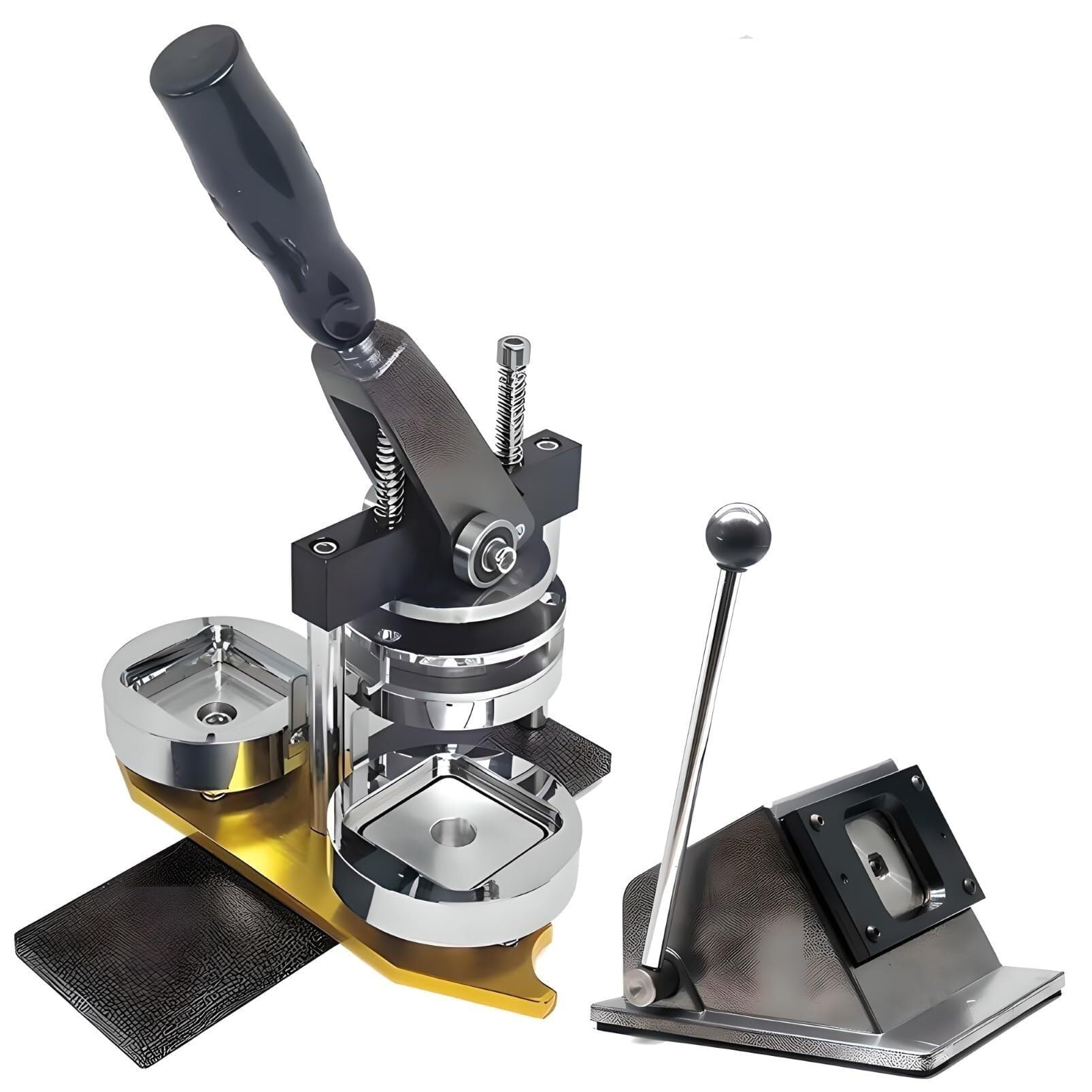 Badge Maker Machine - 50mm Square Fridge Magnets Button Making Kit, 1000 Set DIY Crafts & Photo Projects, Custom Team Badges & Creative Gifts