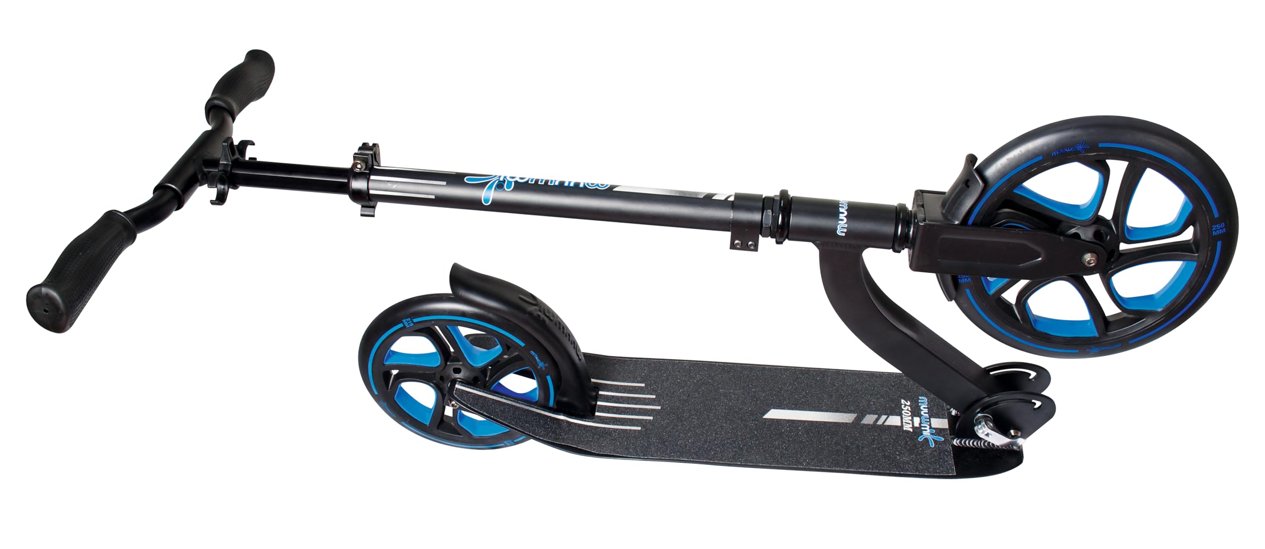 muuwmi Aluminium Scooter Pro – Tretroller, 250/215 mm, ABEC 7, GS-geprüft, höhenverstellbar