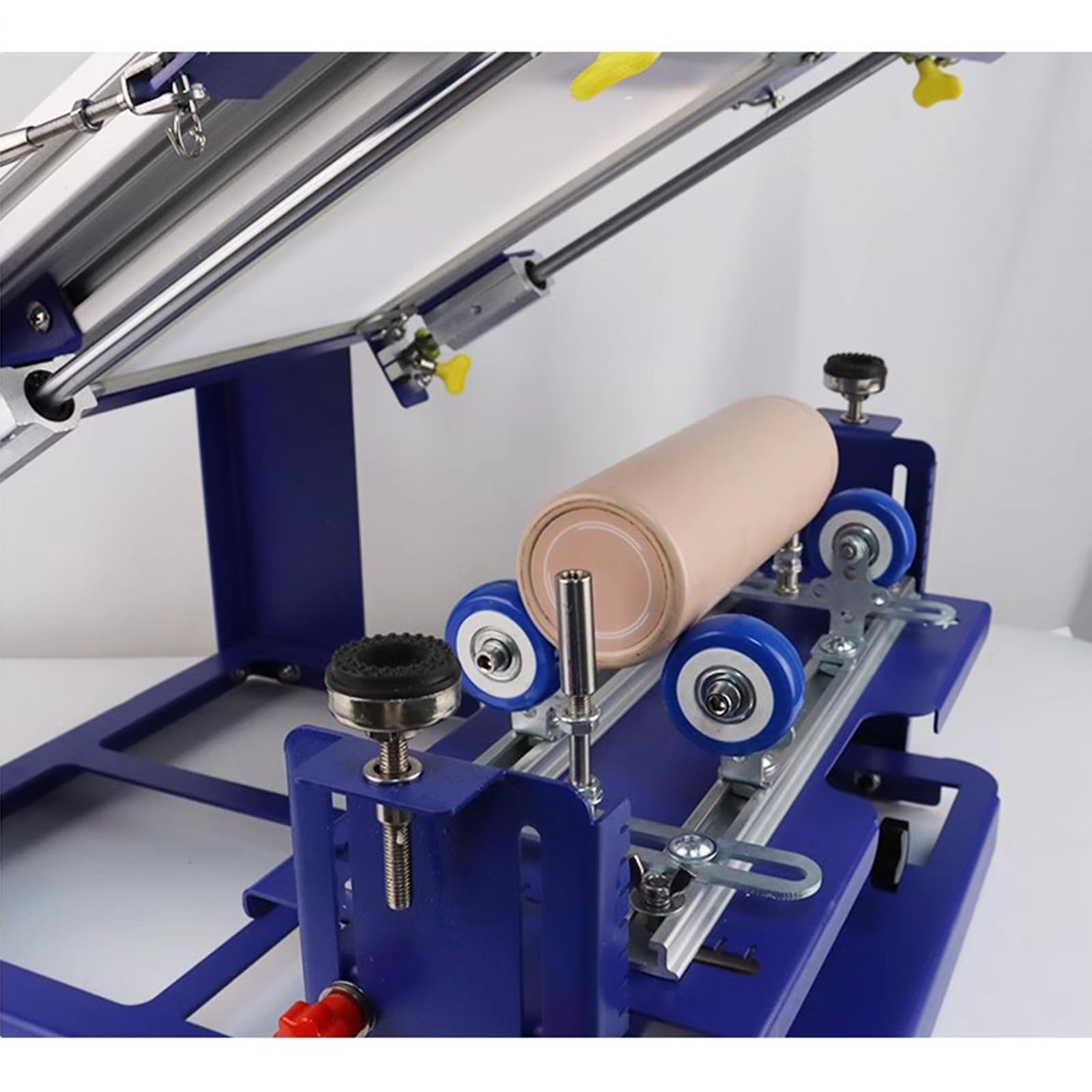 Máquina de serigrafía Curva, Prensa Manual de Cilindros, Altura Ajustable, para Productos cilíndricos y cónicos con un diámetro de Menos de 170 mm