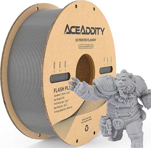 Miniatura 7 de Filamento PLA+ de 0.069 pulgadas, filamento de impresora 3D Flash PLA de alta velocidad, precisión dimensional +- 0.001 in, filamento de impresión