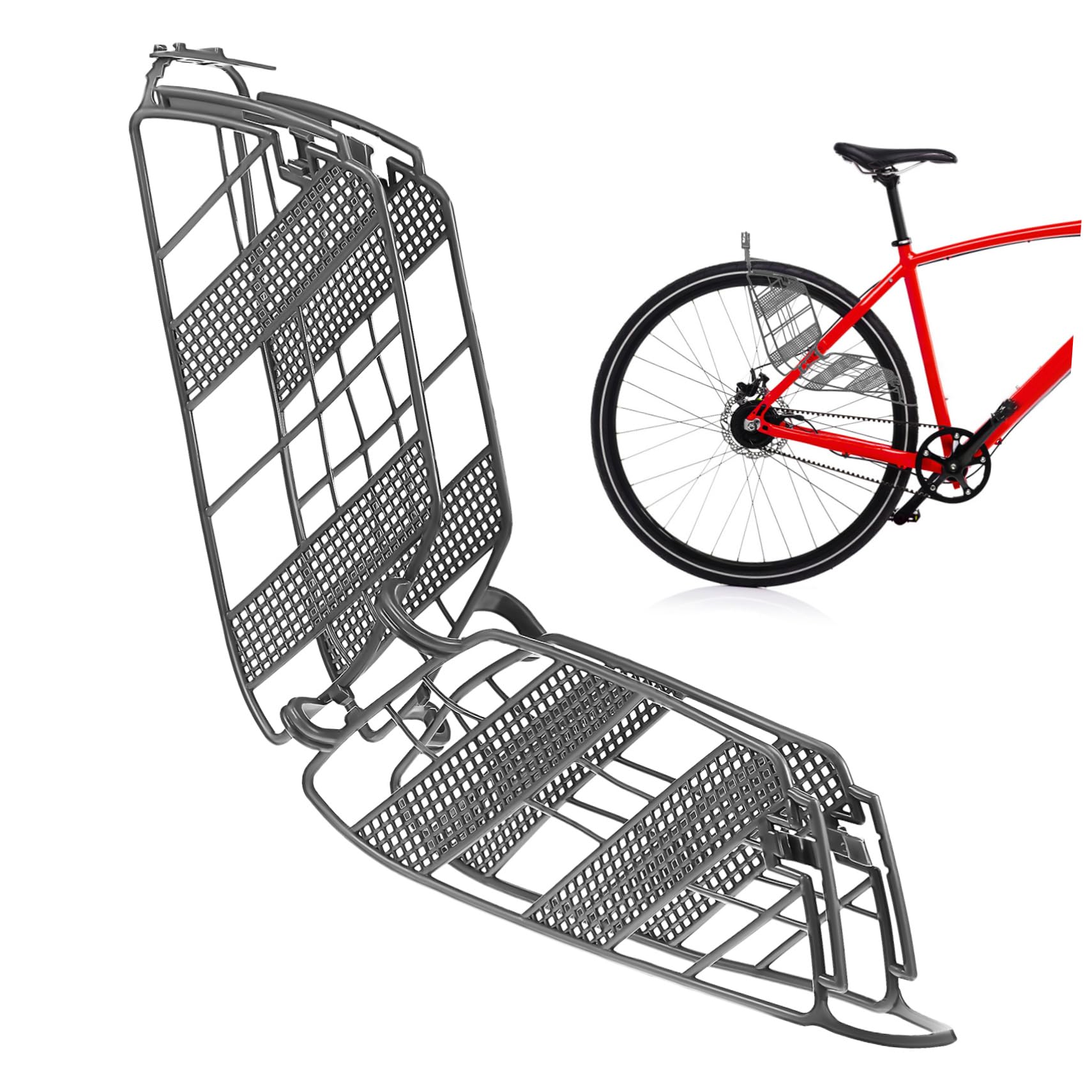 BRIGHTFUFU Bike Rear Wheel Cover Bike Protective Net Rear Wheel Screen Easy Install Bike Bike Guard