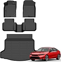 Vista 19 de Auxko Alfombrillas para todo tipo de clima, aptas para Honda CR-V 2017-2022, forros de elastómero termoplástico, accesorios para todas