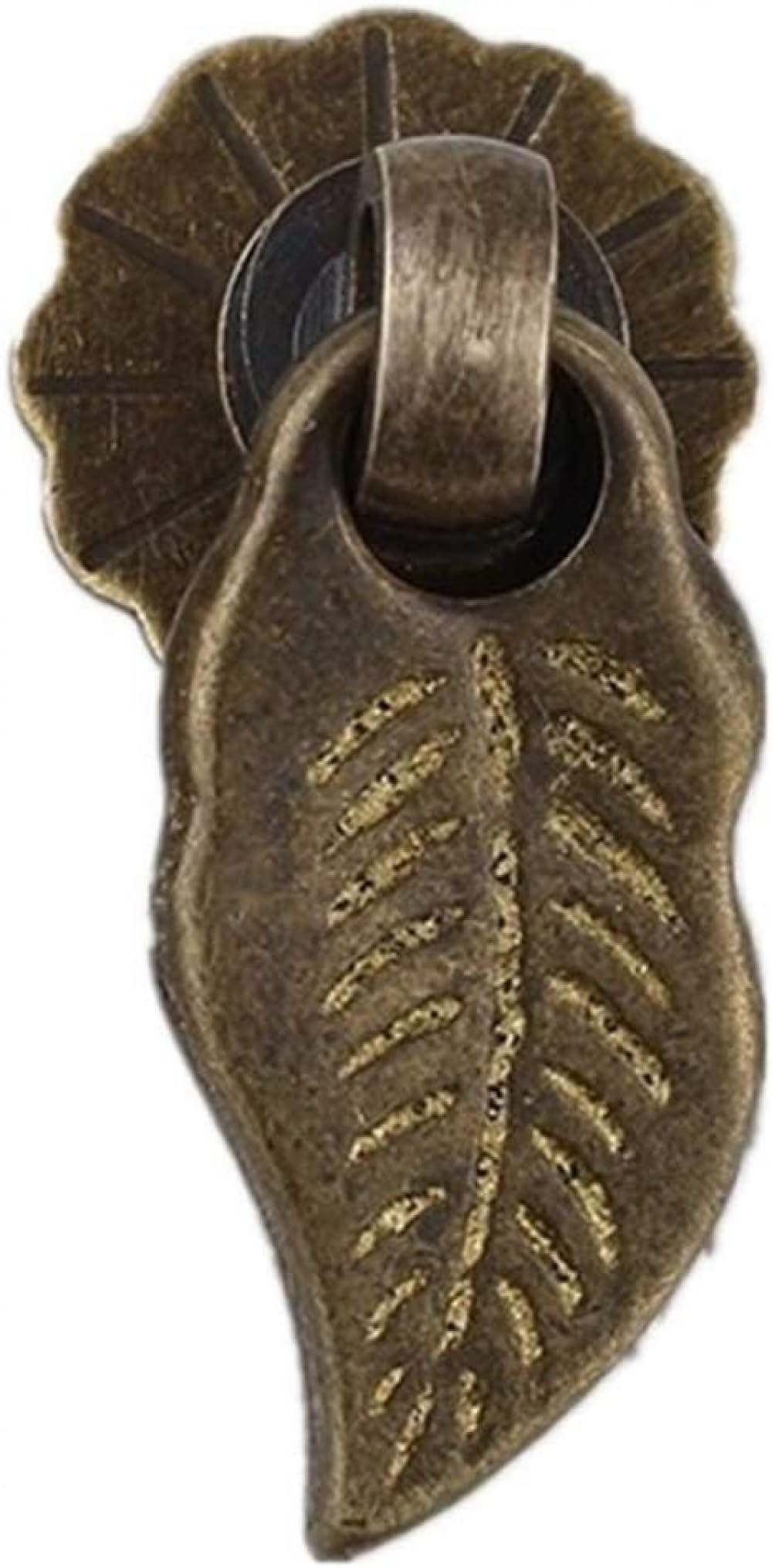 Voplivat Bronze Vintage Brass Cabinet Drawer Pulls, Door Handle Single Hole Brass Drawer Cupboard Wardrobe Decor Multicolor(Bronze)