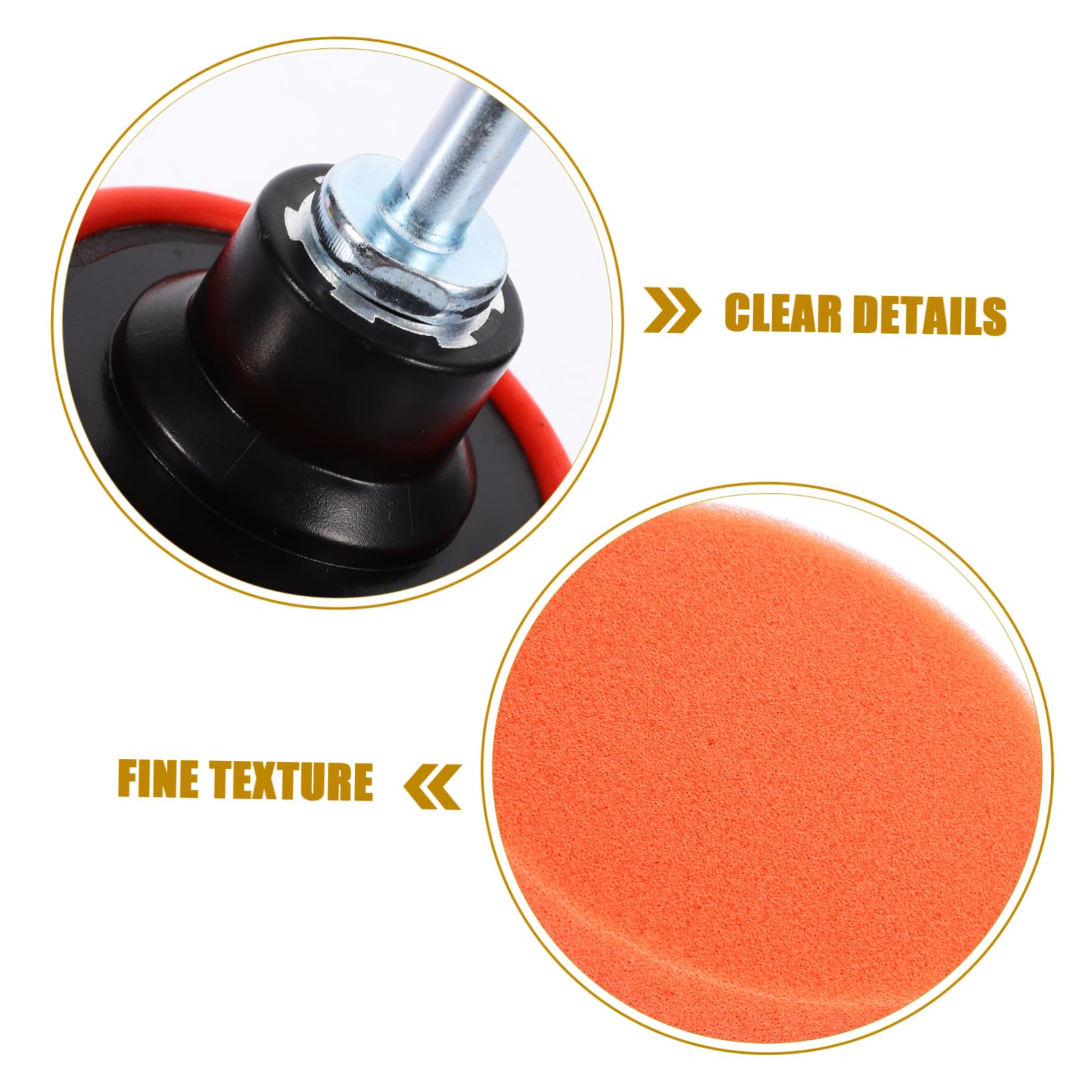 Tampone Per Auto in Spugna Accessorio Lucidante Per Trapano Kit Di Ruote e Tamponi Autoadesivi Per Applicazione Uniforme Di Cera e