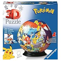 Ravensburger – Pokemon | Puzzle 3D 73 Pezzi | Regalo Bambino 6 Anni o piu | Giochi Bambino 6 Anni Maschio | Puzzle Pokemon | Gioco 6 anni Pokémon | Include Supporto