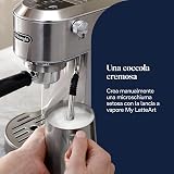 De'Longhi Dedica Duo EC890.M Barista Machine à café avec pompe, expresso et infusion à froid, machine à café manuelle avec tige à vapeur LatteArt, 15 cm de large, 2 expresso, écran tactile, tasse - 6