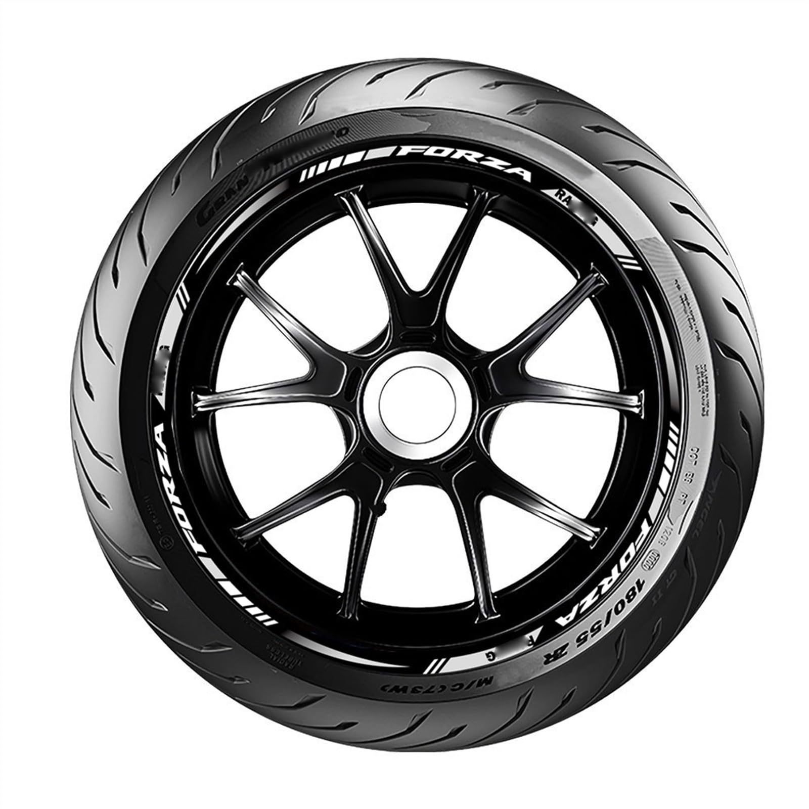 para NSS 350 para Forza 125 250 300 350 Pegatinas Decorativas Cinta Adhesiva para Llantas Ruedas Motocicletas(A1)