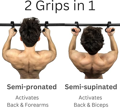 Miniatura 5 de Kensui Swissies45 Accesorio de mango de agarre en ángulo para barras de dominadas, barras y bandas de resistencia