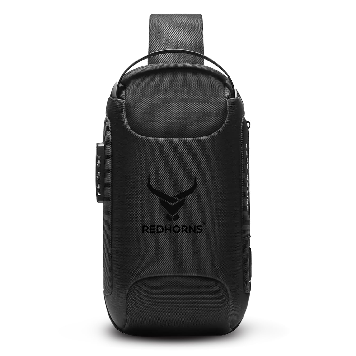 Unisex Waterproof Cross body Bag with USB Charging Port - Anti-Theft Sling Bag with Secure Zipper & 3-Digit Lock for Daily Use & Travel - (Black)-image-38