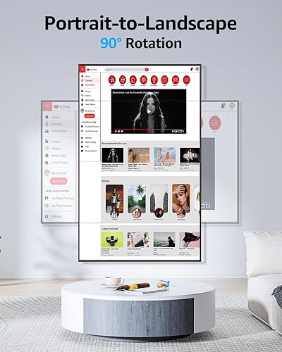 Miniatura 3 de MOUNTUP MU0089 - Soporte de pared para televisores Samsung The FrameNeo QLED 8K4K, soporte de TV de perfil bajo, giratorio de 90 grados horizontal a