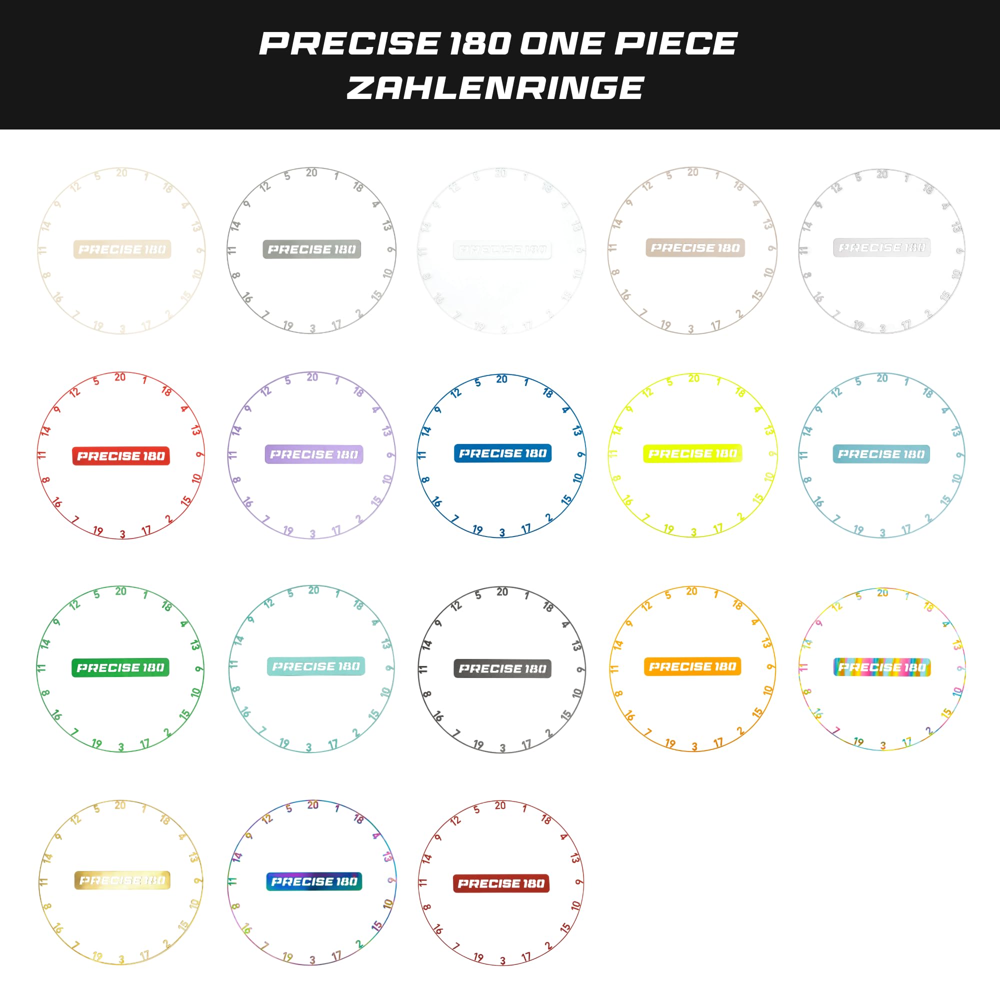 Bague numérotée en une seule pièce