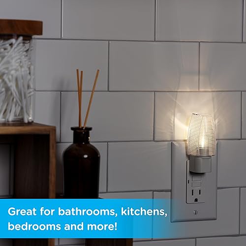 Miniatura 5 de Lights by Night Luz nocturna LED, enchufable, sensor de atardecer a amanecer, blanco cálido, certificado UL, eficiencia energética, luz nocturna