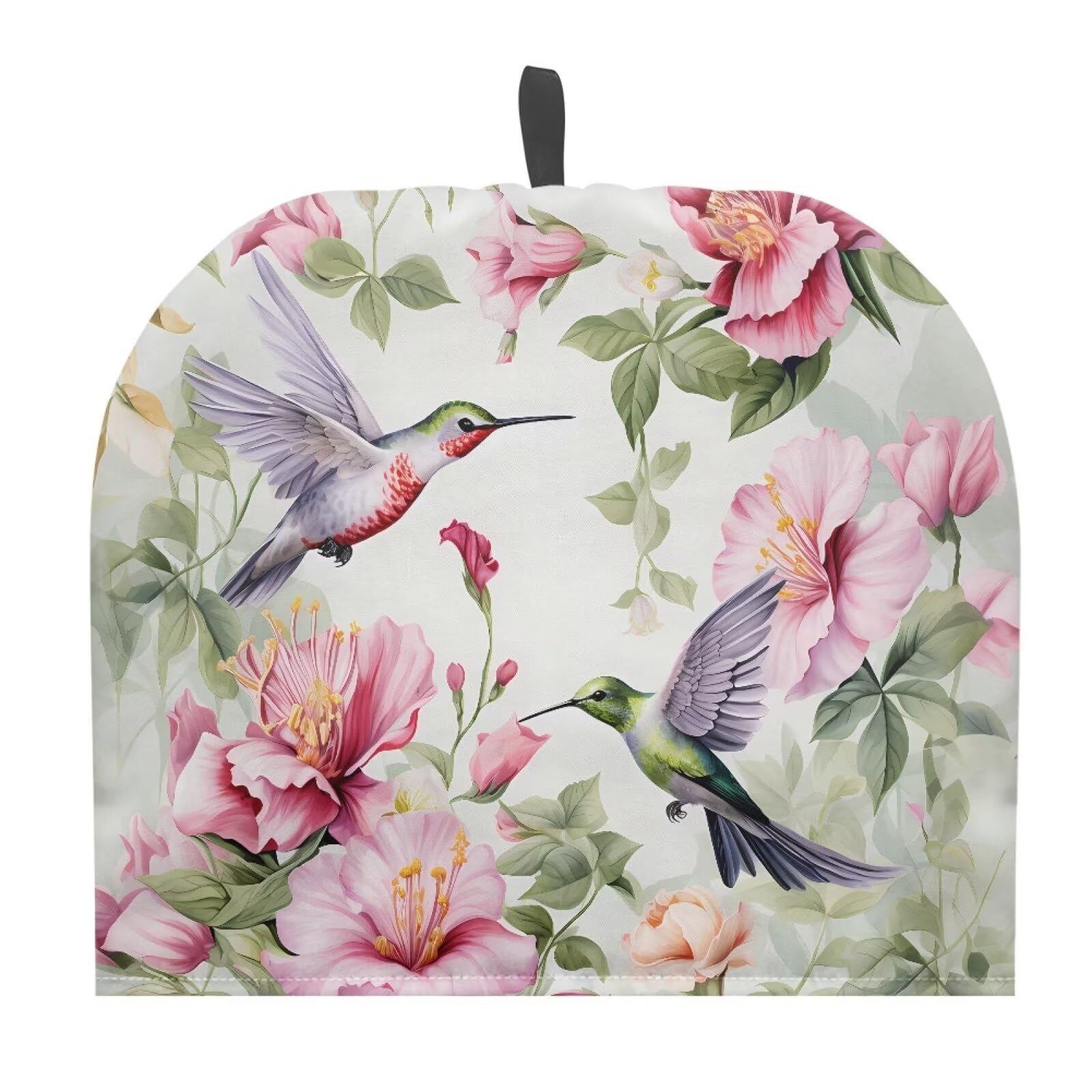 ZOUTAIRONG Floral Tea Cozies for Teapot Tea Hummingbird Kettle Quilt Tea Cosy Portable Kettle Cover Kettle Tea Pot Cover Dust Proof Insulated Keep Warm