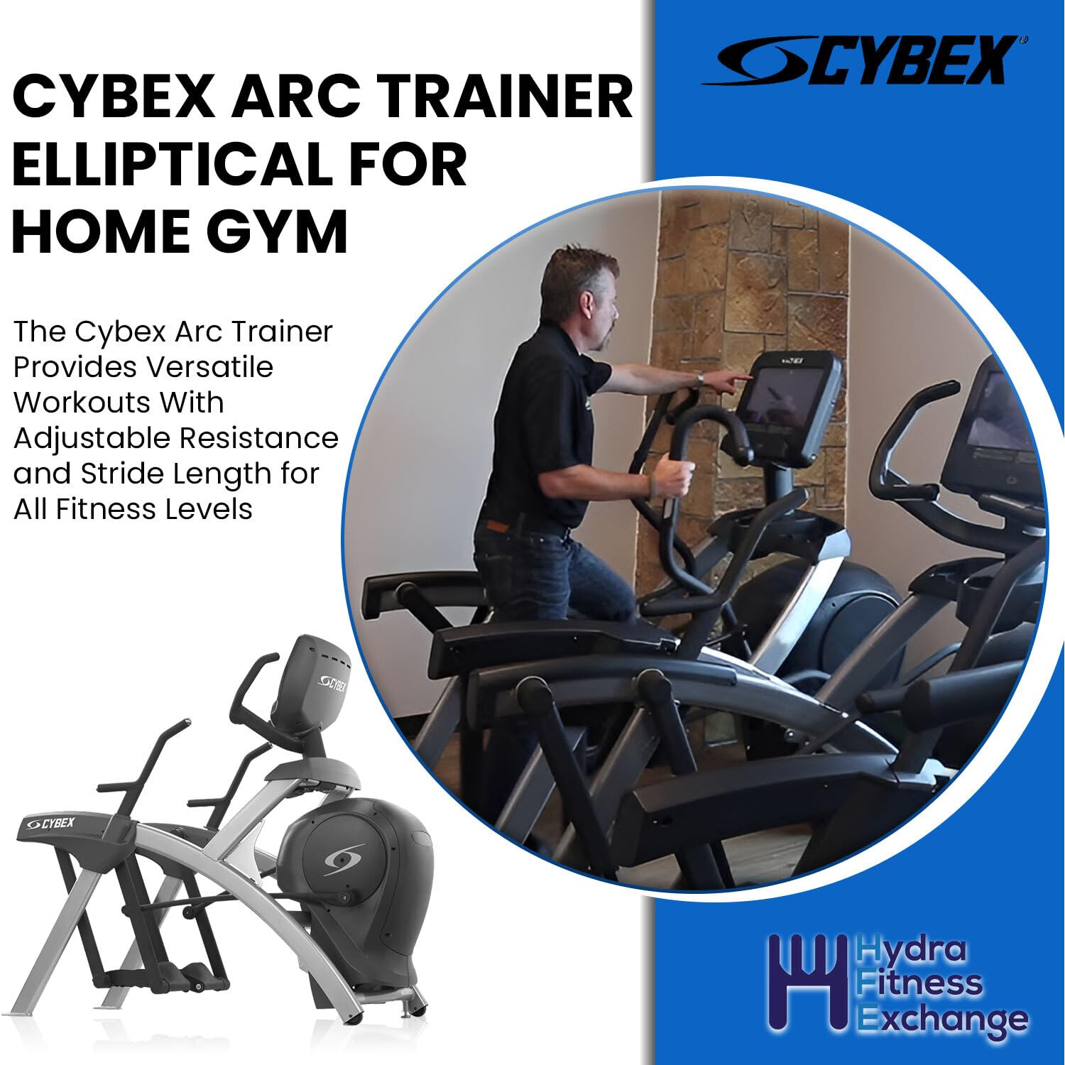 Cybex 772A Arc Trainer Elliptical for Home Gym : Sports & Outdoors
