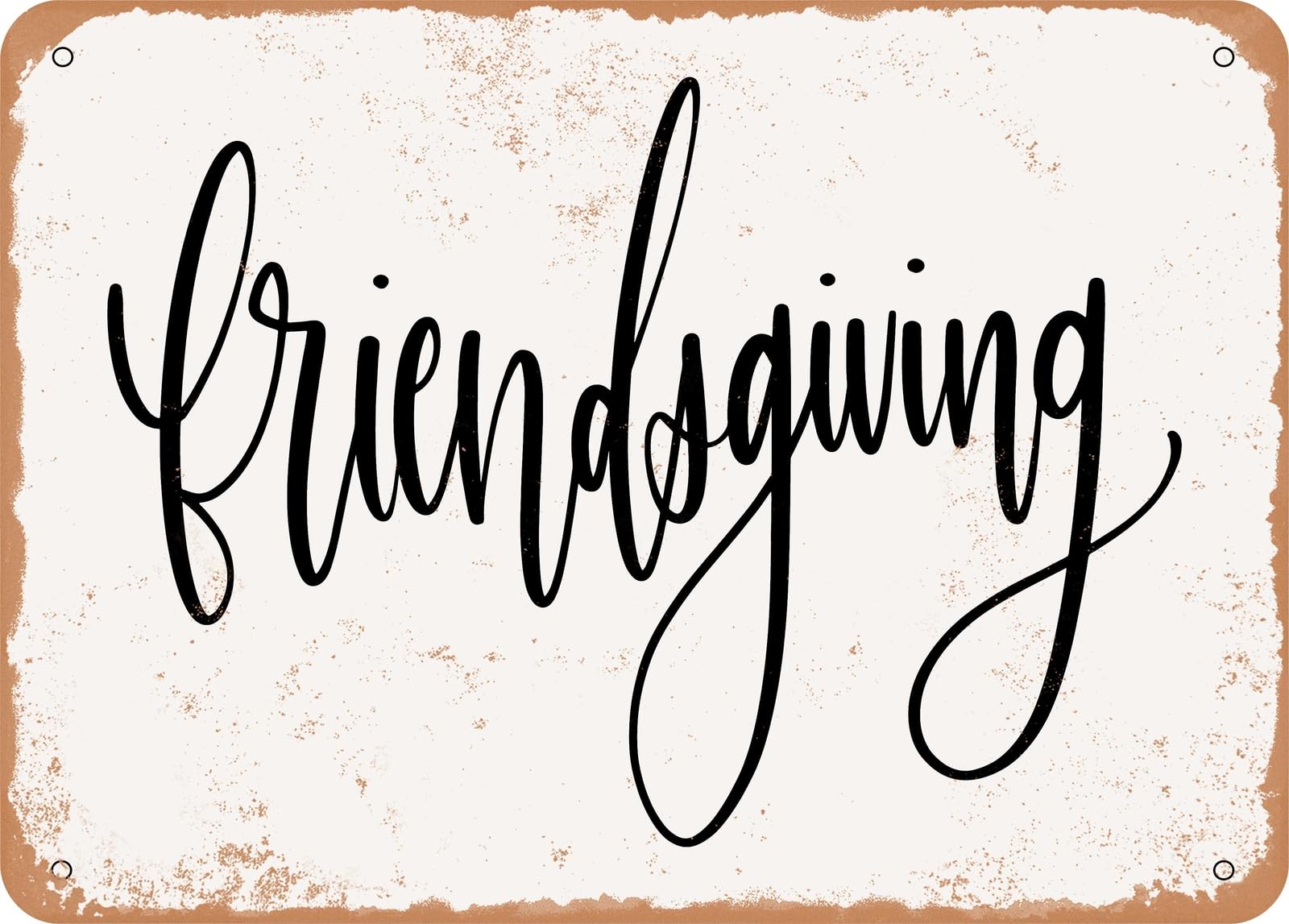 Metal Sign - Friendsgiving - Vintage Look Sign home decor