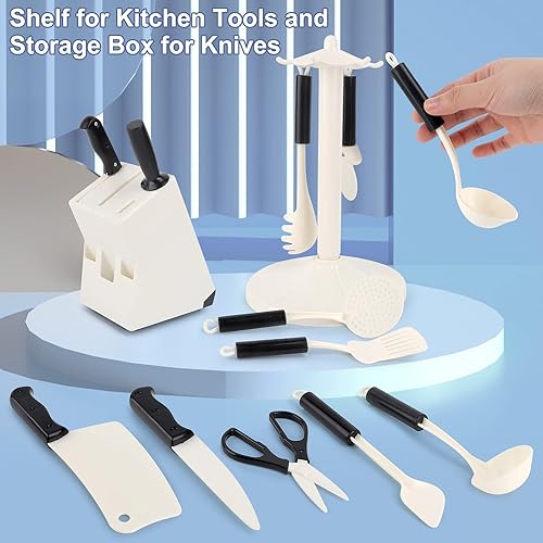 Miniatura 5 de Juego de 46 accesorios de cocina para niños juego de cocina con placa de inducción suministros de cocina a presión juego de cocina para niños con