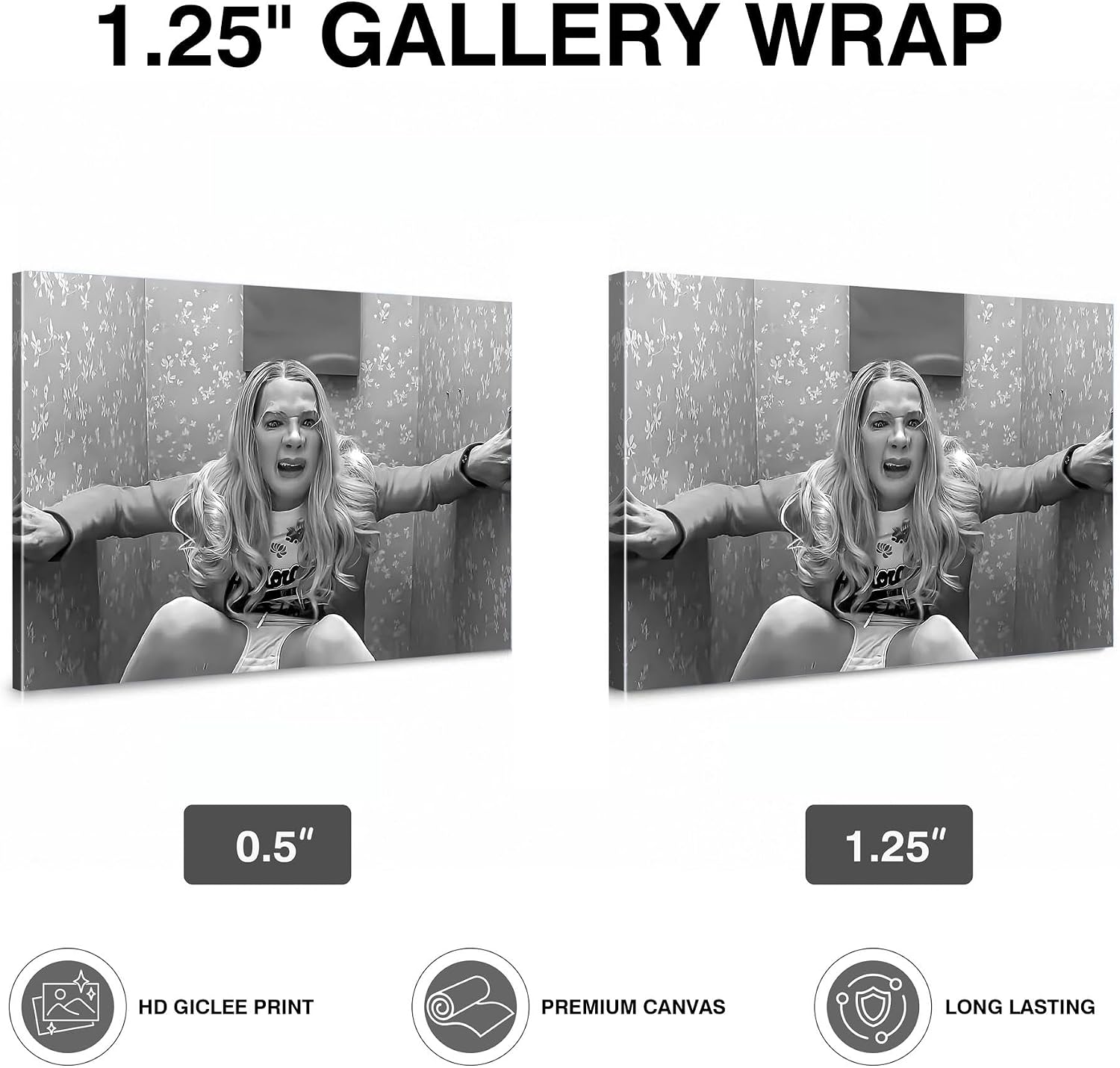 B.B.F MAKE Funny Comedy Movie Framed Canvas Wall Art for Bathroom & Dorm
