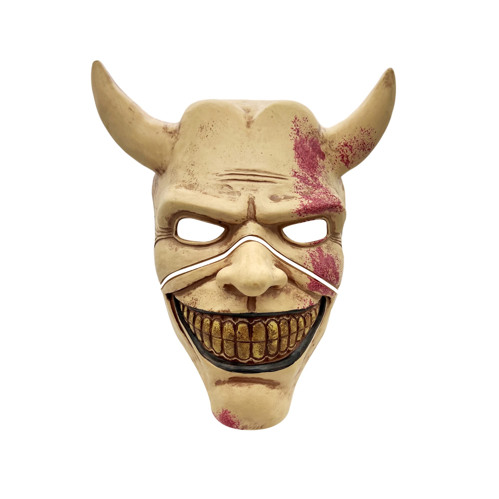 Hykjshed Men's Yellow The Cosplay Mask The Mask Horror Halloween Scary Mask Costume Mask
