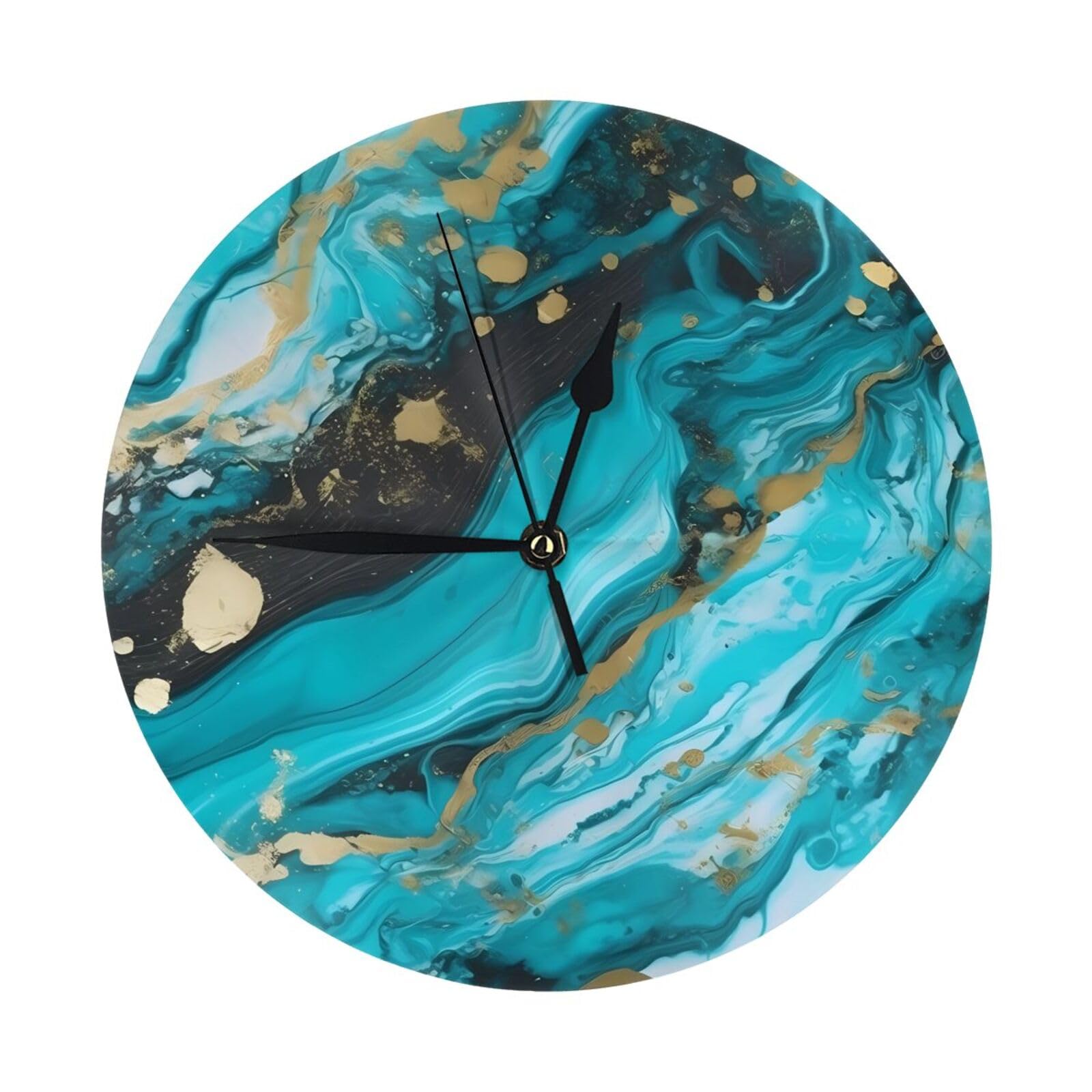 Horloge murale 25,4 cm pour salle de bain et cuisine ne craint pas l'humidité
