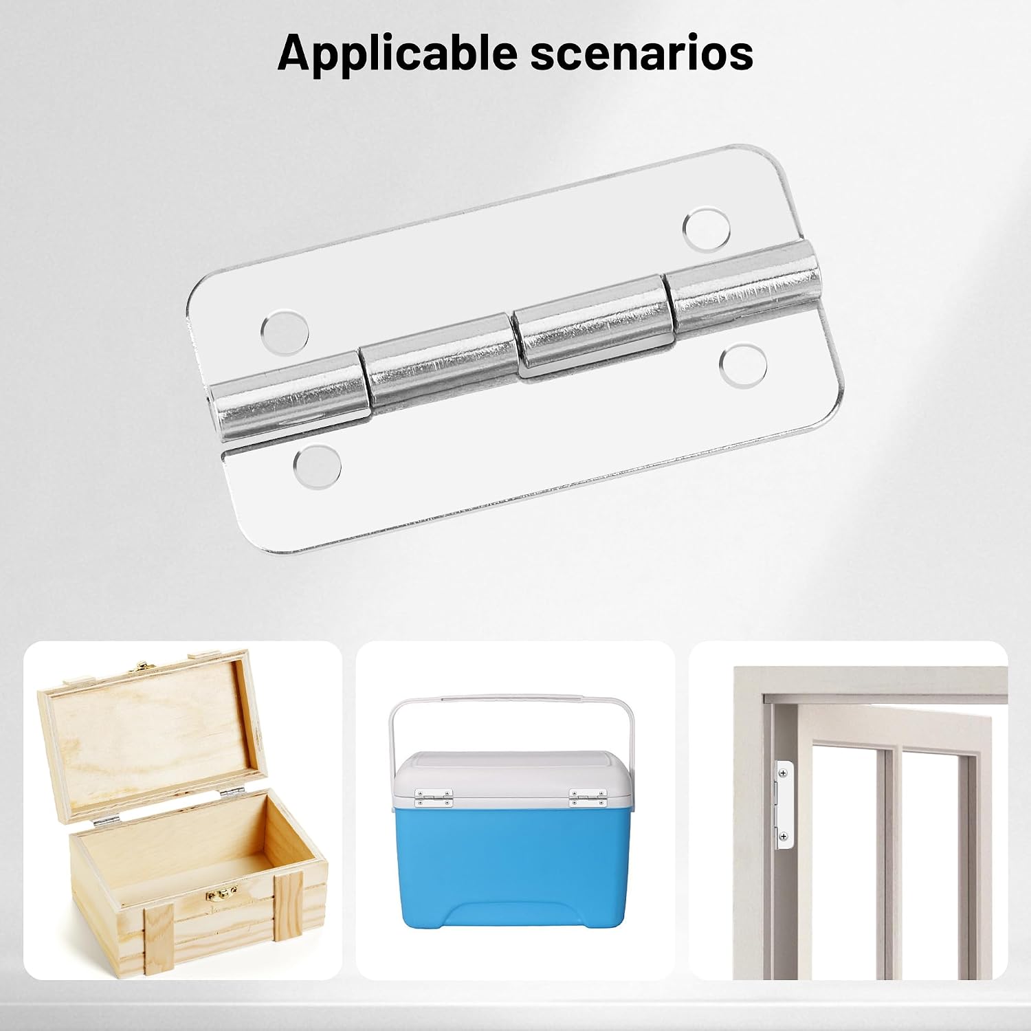 3PCS Cooler Hinges for Igloo, Stainless Steel Cooler Hinges Replacement Parts, Compatible with Igloo Style Ice Chests