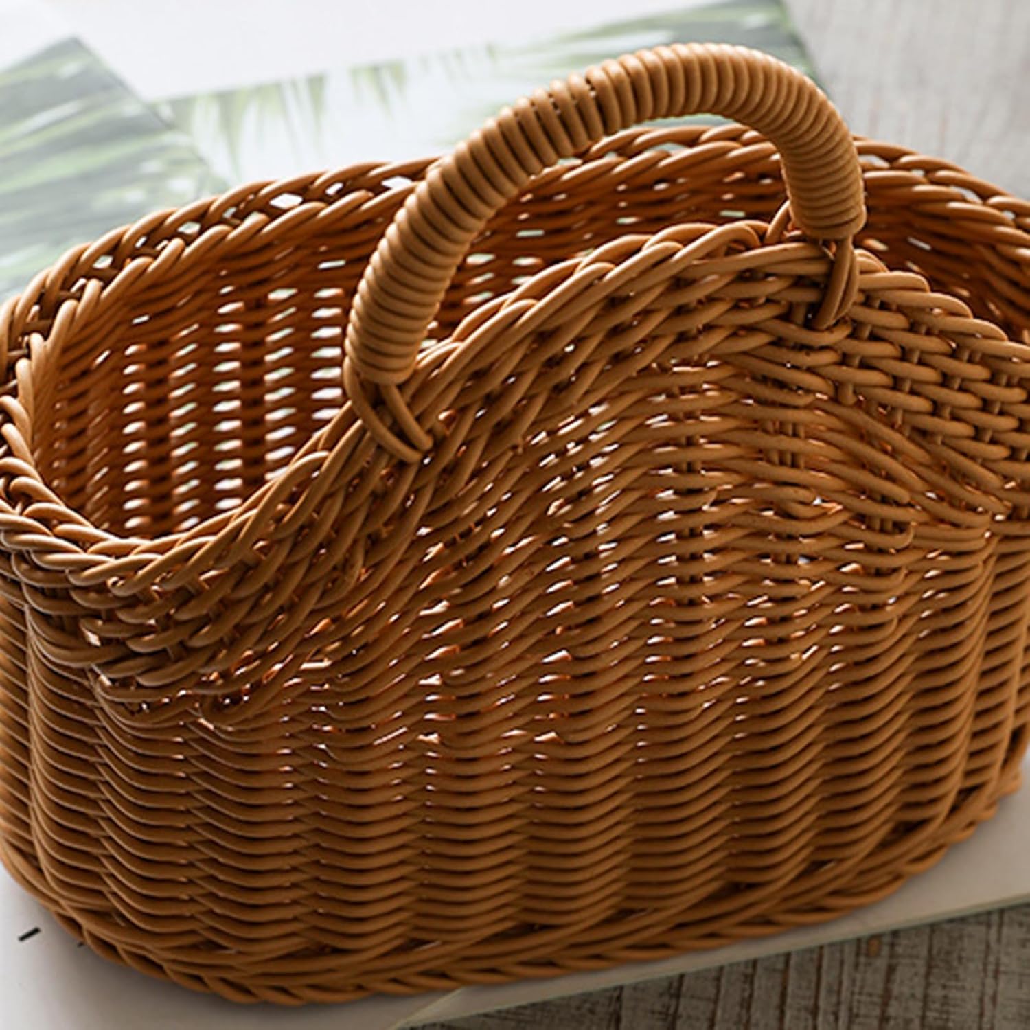 Wall Mounted Storage Basket Sturdy Woven Styles Home Accessory for Household Items Organization Daily Use Versatile Wall Basket