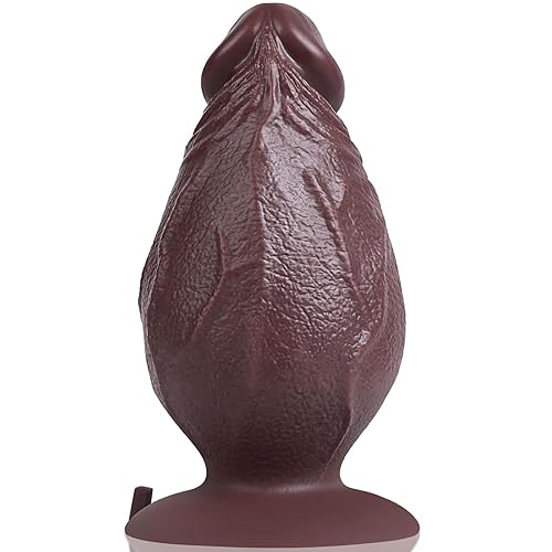 4.5”Diameter Extra Thick Dildo, 9.5 Inch Huge Silicone Girthy Dildo Massive Giant Butt Plug with Large Suction Cup for G-Spot & Anal Stimulation, XXXL Fat Dildos Anal Sex Toy for Women Men Gay