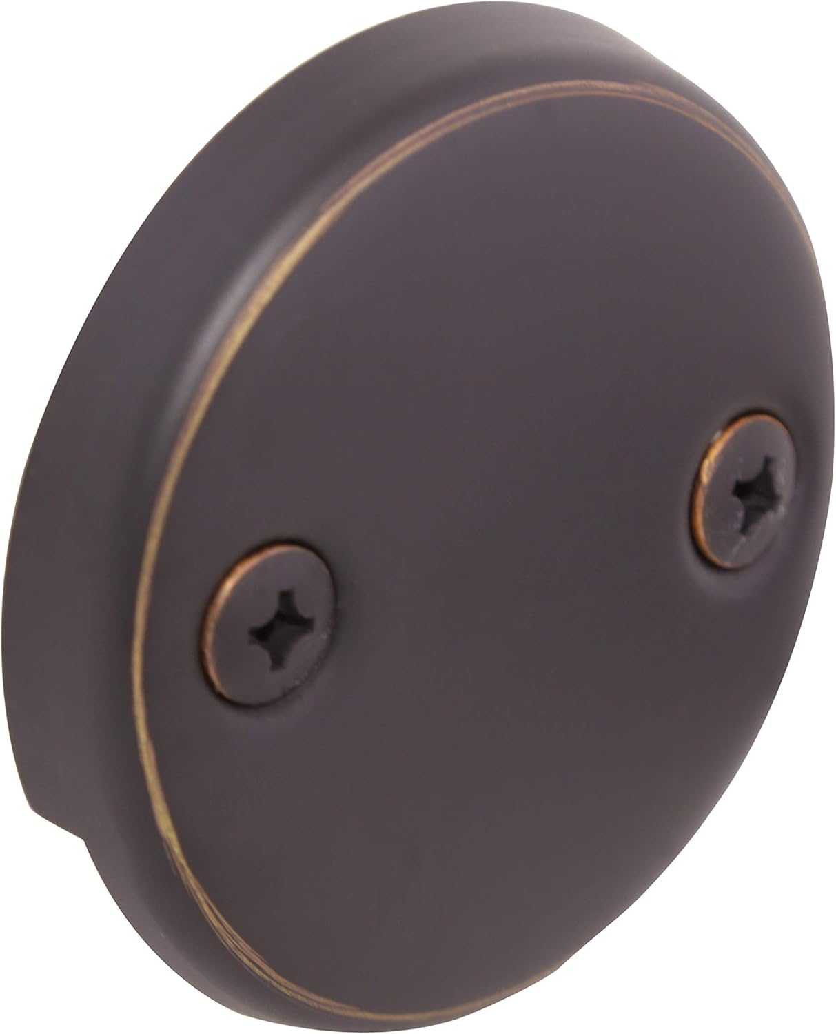 Design House Lift and Turn Bath Drain Plug Kit with Two-Hole Overflow Faceplate, Oil Rubbed Bronze – Design House, 522342