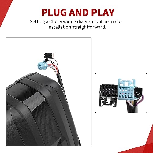 Miniatura 4 de YITAMOTOR - Par de retrovisores de remolque compatibles con Chevy Silverado, Tahoe, Suburban, Avalanche, GMC, Sierra, Yukon, Cadillac, Escalade