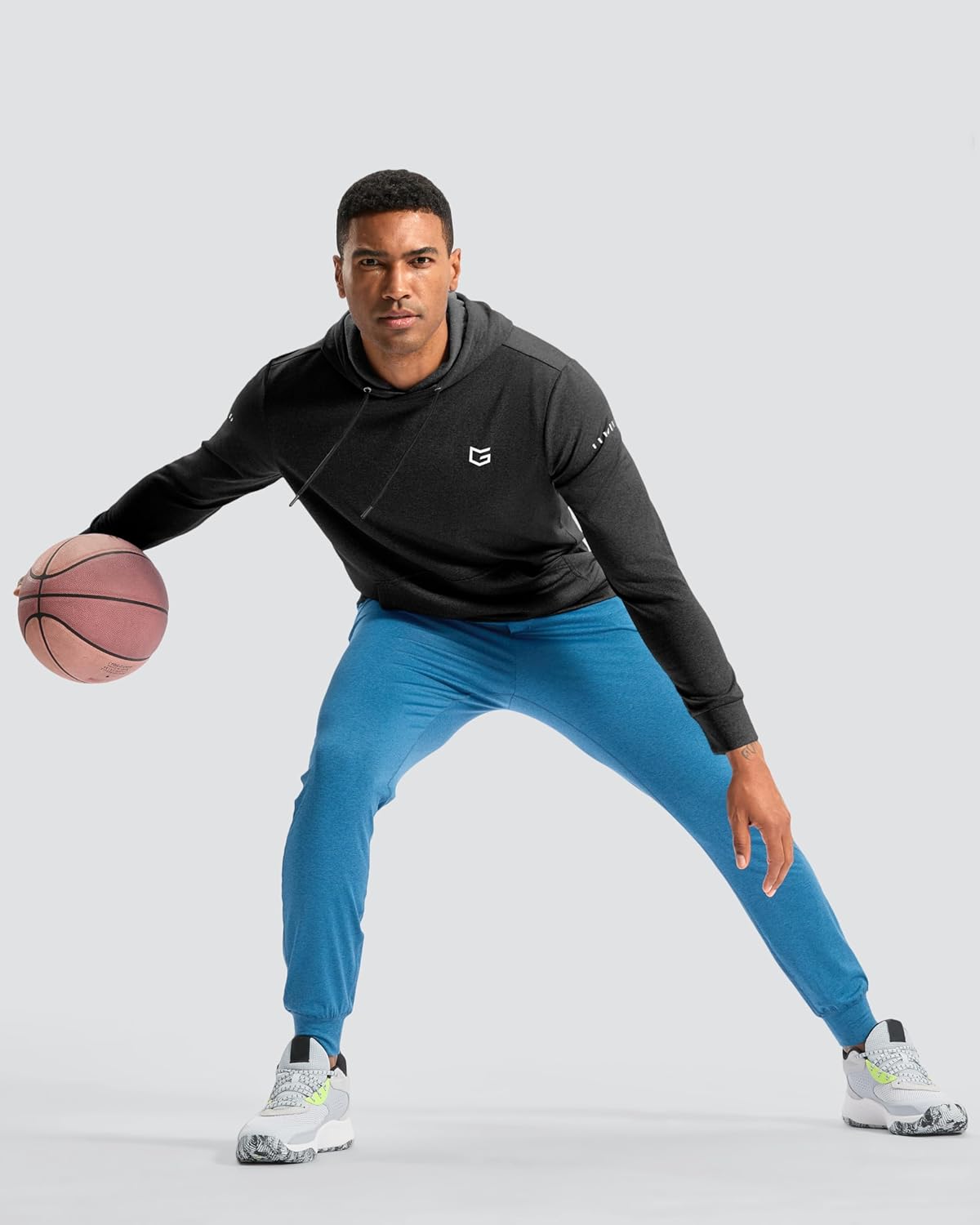 G Gradual Men's Fleece Hoodie Long Sleeve Athletic Workout Shirts Winter Warm Soft Hooded Sweatshirts for Men with Pockets - Image 3