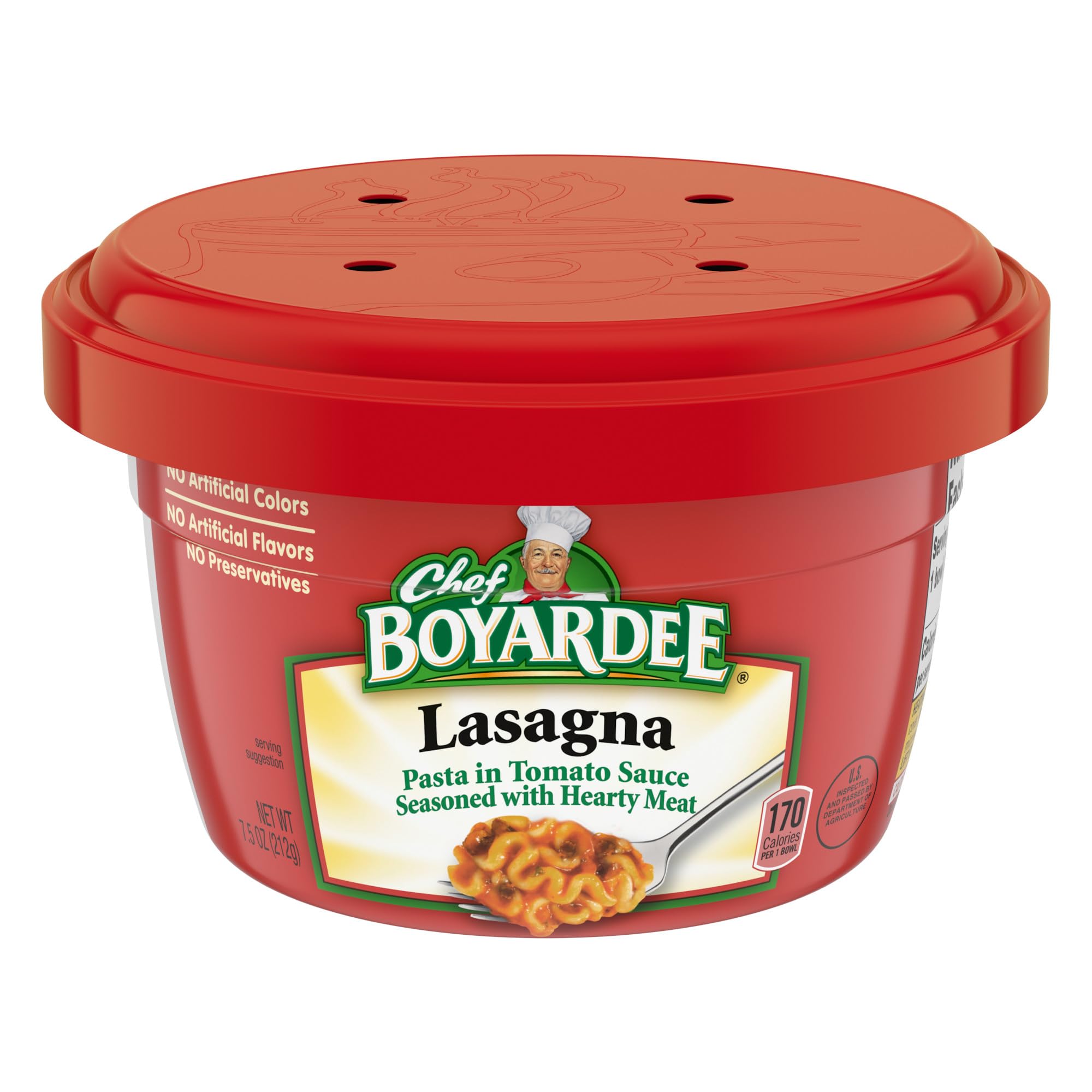 Chef Boyardee Lasagna Microwavable Bowl, 7.5 Oz Tub